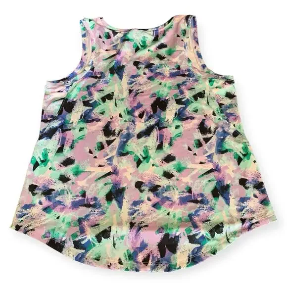 Member’s Mark Active Tank Top Women’s Medium Paint Dash Print Workout Shirt NWOT - Picture 7 of 7